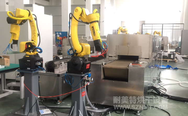 疫苗玻璃瓶特殊涂層工藝,預熱+固化自動化對接隧道爐烘烤線